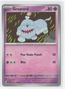 Pokemon Stellar Crown 070/142 Greavard - Picture 1 of 1