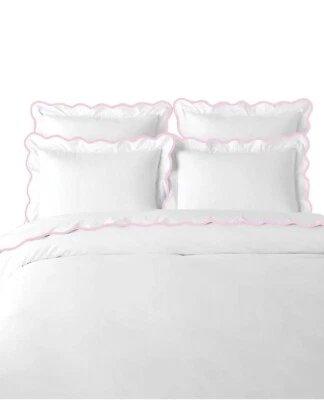 Funda nórdica festoneada rosa Laura Park designs King Foto 1 de 3
