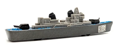 Vintage TootsieToy Destroyer with a Single #34 Sticker - Image 1 of 4