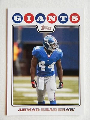 Ahmad Bradshaw #110 Topps 2008 Football Card (New York Giants) LN - Image 1 of 2