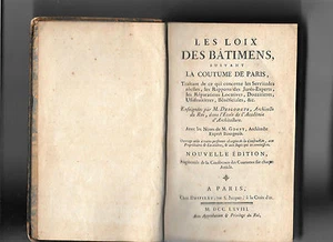 Les loix des bâtiments - Despilly 1768 - Picture 1 of 1