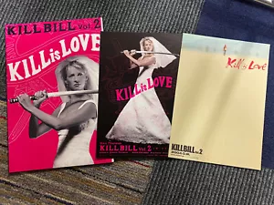 Quentin Tarantino Japan Kill Bill 2 program pressbook + BONUS flyer x2 all 2004! - Picture 1 of 12