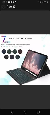Jelly Comb Bluetooth Backlit Keyboard Case for iPad Pro 11 inch 2021/2018/2020 - Image 1 of 2