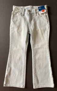 NWT Old Navy Girls Sz 7 High Rise Built-in Tough Flare Jeans Adjustable Waist - Picture 1 of 2