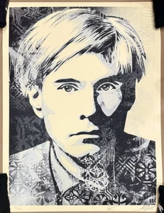 OBEY GIANT ANDY WARHOL SILBER VARIANTE SIEBDRUCK SHEPARD FAIREY S/N #291/300 - Bild 1 von 4