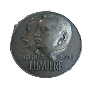 Auguste& Louis Lumiere bronze large coin - Picture 1 of 3