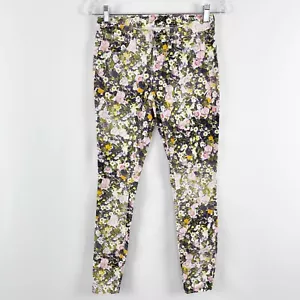 Madewell Skinny Jeans mehrfarbig Blumen Größe 24 Stretch knöchellang Sommer - Bild 1 von 8