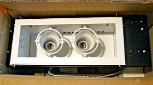 NEW HID RECESSED LIGHTING DOUBLE SPOT LIGHT FIXTURE 2 MH LIGHT CEILING CON-TECH - Picture 1 of 12