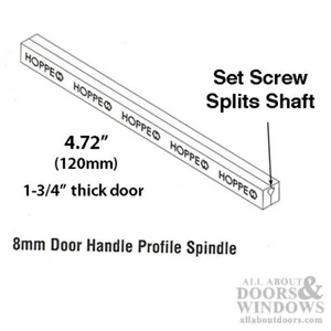 Hoppe Spindle For HLS 9000 Fits 1 3/4 inch Doors Split Shaft Spindle - Picture 1 of 3