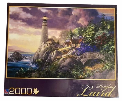 Sure-Lox 2000 Piece Lighthouse Jigsaw Puzzle Douglas Laird “Coastline Watch” - Image 1 of 3