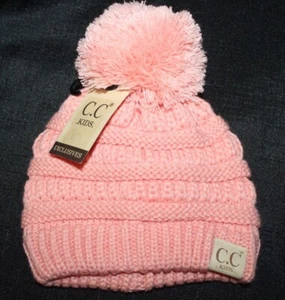 Nuevo C.C. Gorro de invierno tejido melocotón para niños - Imagen 1 de 1