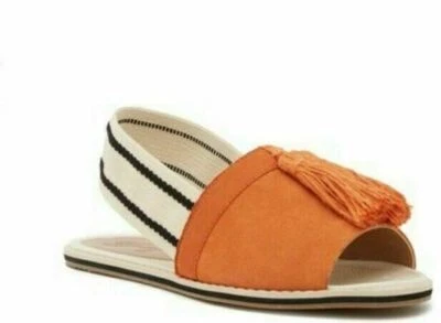 Sandalias para mujer Bettye Muller Ace borlas con cordones naranja talla 8 M nuevas con etiquetas Foto 1 de 3