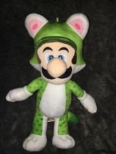 Super Mario Cat Suit Luigi Giant Plush 24" New Licensed Nintendo 