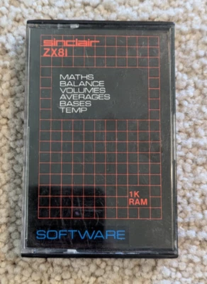 Sinclair ZX81 Software Cassette - Maths, etc. - Junior Education #5 - Image 1 of 3