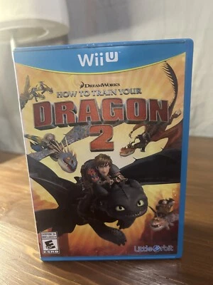 How to Train Your Dragon 2 Nintendo Wii U Game Complete w Manual CIB Dreamworks - Image 1 of 3