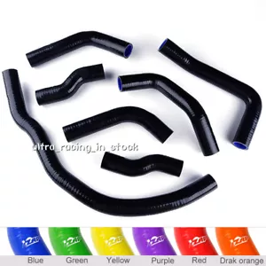 BLACK Fit Toyota MR2 SW20 3SGTE REV TURBO 95-99 SILICONE RADIATOR COOLANT HOSES - Picture 1 of 9