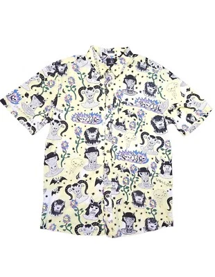 VOLCOM Surf Vitals Ozzy Shirt Glimmer Stone Yellow Button Up Shirt Men  LG NWT  - Image 1 of 4