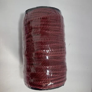 Macrame Cord 4Mm X 109Yards, Wine Red Colored Macrame Rope, Cotton Rope NEW - Picture 1 of 6