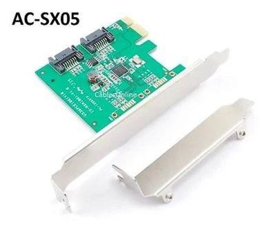 SATA III 2-Internal Ports PCI-e 6Gbps Controller Card, ASM1061 Chipset - Image 1 of 2