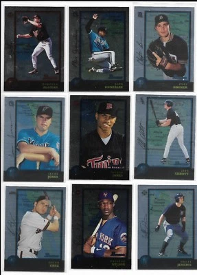 1998 Bowman INTERNATIONAL Pick-A-Parallel Alomar Jeter Lofton Gwynn McGwire +++ - Image 1 of 2