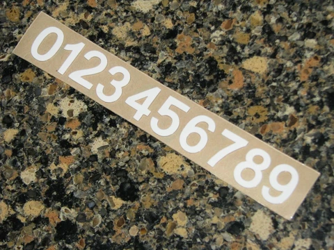 TIGERS Helmet Numbers Decals White 3/4" Sheet #0-9 FULL Size 3M 20MIL Cover