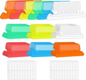 File Folder Tabs, Red, White, Yellow, Blue, Multi, Orange, Green, Clear - Picture 1 of 7