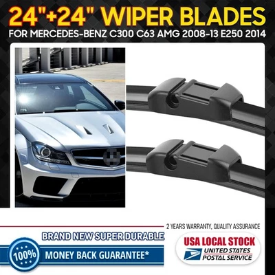 Limpiaparabrisas de reemplazo genuino apto para Mercedes-Benz C250 2013 24"+24" Foto 1 de 4