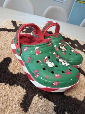 Детские тапочки Crocs Mickey Mouse праздничные сабо с подкладкой Disney размер C13 - Изображение 1 из 4