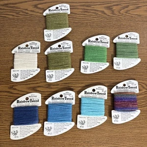 Rainbow Gallery Rainbow Tweed Lot Of 9 Multiple Colors Made In USA - Picture 1 of 10