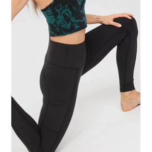 Legging OFFLINE By Aerie The Hugger Cintura Alta Bolsillo Azul Brezo Talla Pequeña - Imagen 1 de 6