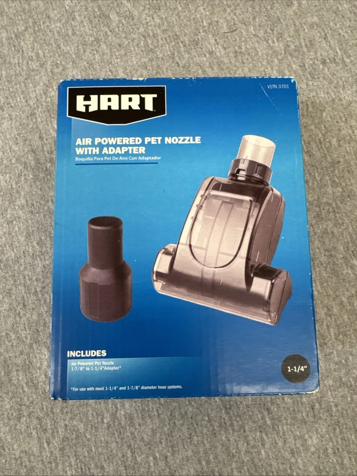 HART Air Powered Pet Nozzle 1-7/8" - 1-1/4" Adapter V1tn 3701 Vacuum Attachment