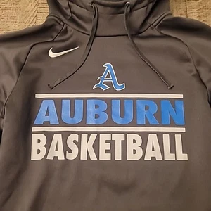 Nike Herren Auburn Basketball anthrazitgrau/blau kleiner Hoodie. Bestickte NCAA  - Bild 1 von 10