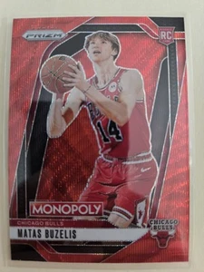 2024-25 Panini Monopoly Red Wave COLOR MATCH - Matas Buzelis RC #12 Bulls - Bild 1 von 3