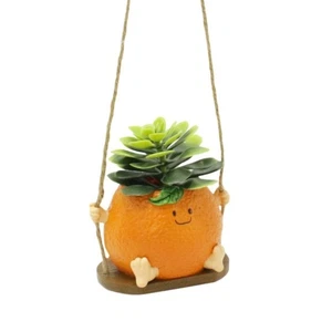 Innovative Unique Orange Shape Planter with Swing Function for Home Decoration - Picture 1 of 8