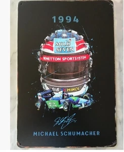 Michael Schumacher 1994 Benetton F1 Mild Seven Metal Sign 20x30cm New - Picture 1 of 1