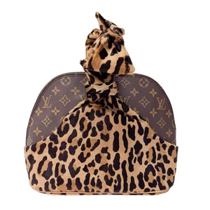 LOUIS VUITTON Monogram Leopard Print Pony Hair & Coated Canvas Shoulder Bag - Picture 1 of 16
