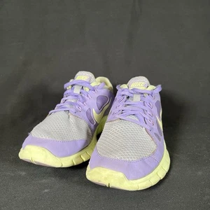 Nike Free 5.0 Running Shoes Violet Volt Purple youth size 3.5 Uk - Picture 1 of 11