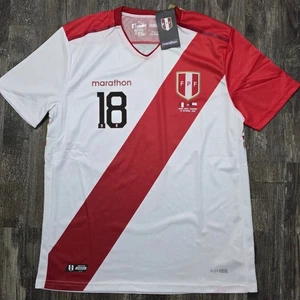 2018 Marathon Peru Home Soccer Jersey Andre Carrillo Men XL Miami Chile - Picture 1 of 9