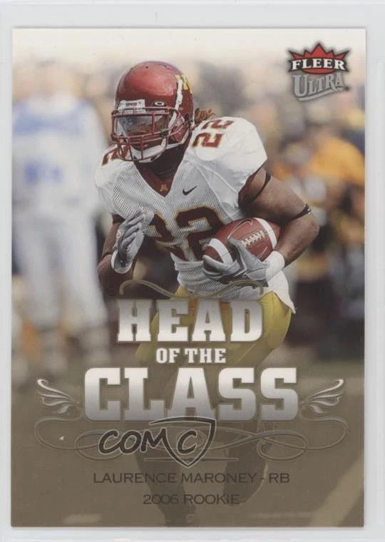 2006 Fleer Ultra Head of the Class Laurence Maroney #HC-LM Rookie RC - Image 1 of 2