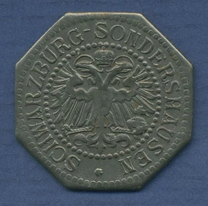 Schwarzburg-Sondershausen 20 Pfennig o. J. Wappen, J N8 vz (m6200) - Picture 1 of 2