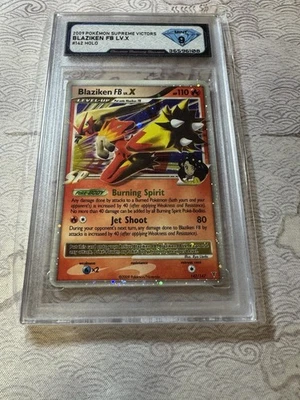 2009 Pokemon Supreme Victors Blaziken FB Lv.X 142/147 Holo DSG 9 Graded - Image 1 of 2