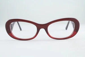 Rare Authentic Prada VPR 09P MAX-1O1 54mm Red Cat Eye Glasses Frames Italy - Picture 1 of 6
