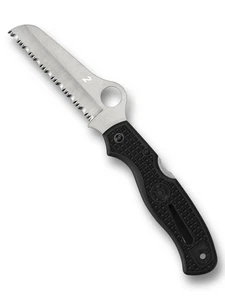 Spyderco Knives Atlantic Salt Lockback Nero H2 C89SBK Coltello tascabile inox - Foto 1 di 4