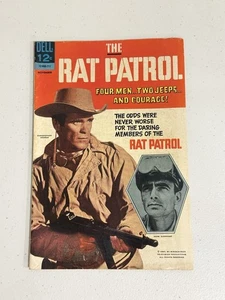 THE RAT PATROL #5 WAR DELL 1967 TV-COMIC CHRISTOPHER GEORGE Photo Cover FREE C/S - Picture 1 of 8