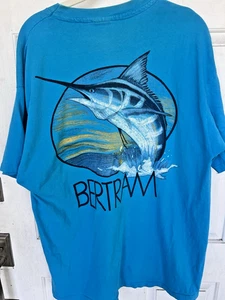 Camisa Richard Bertram Yacht Vintage Puntada Única Verde Azulado Manga Corta Carnosa T XL - Imagen 1 de 4
