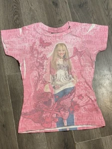 Vintage Y2K Disney Hannah Montana Pink Tee Shirt 6x - Picture 1 of 5