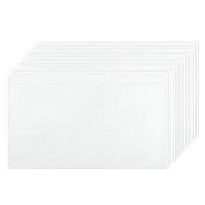 45 Pcs Self Adhesive Index Card Pockets with Top Open, 3.9" x 2" Label Holder Foto 1 de 4