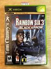 Tom Clancy's Rainbow Six 3: Black Arrow (Microsoft XBOX) TESTED CIB W/ MANUAL