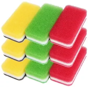 Duskin Sponge for Kitchen Antibacterial Type 3 Colors Pieces Oil Stain Resistant - Picture 1 of 10