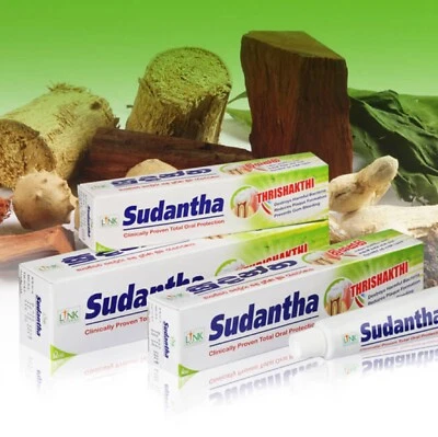 Sudantha Herbal Toothpaste Pack 1X-5X 45g 80g 120g  Traditional Herbal Original - Image 1 of 4